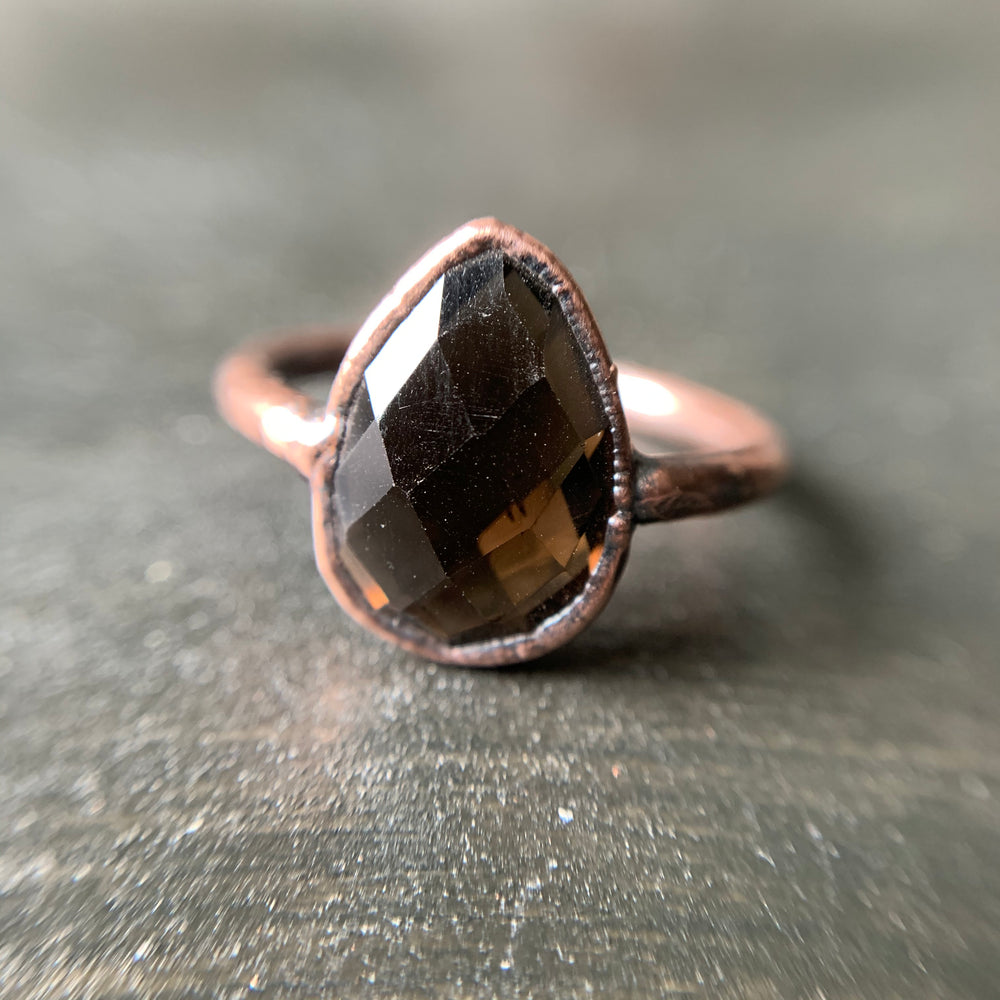 
            
                Load image into Gallery viewer, SMOKY QUARTZ RING, SIZE 5.5
            
        
