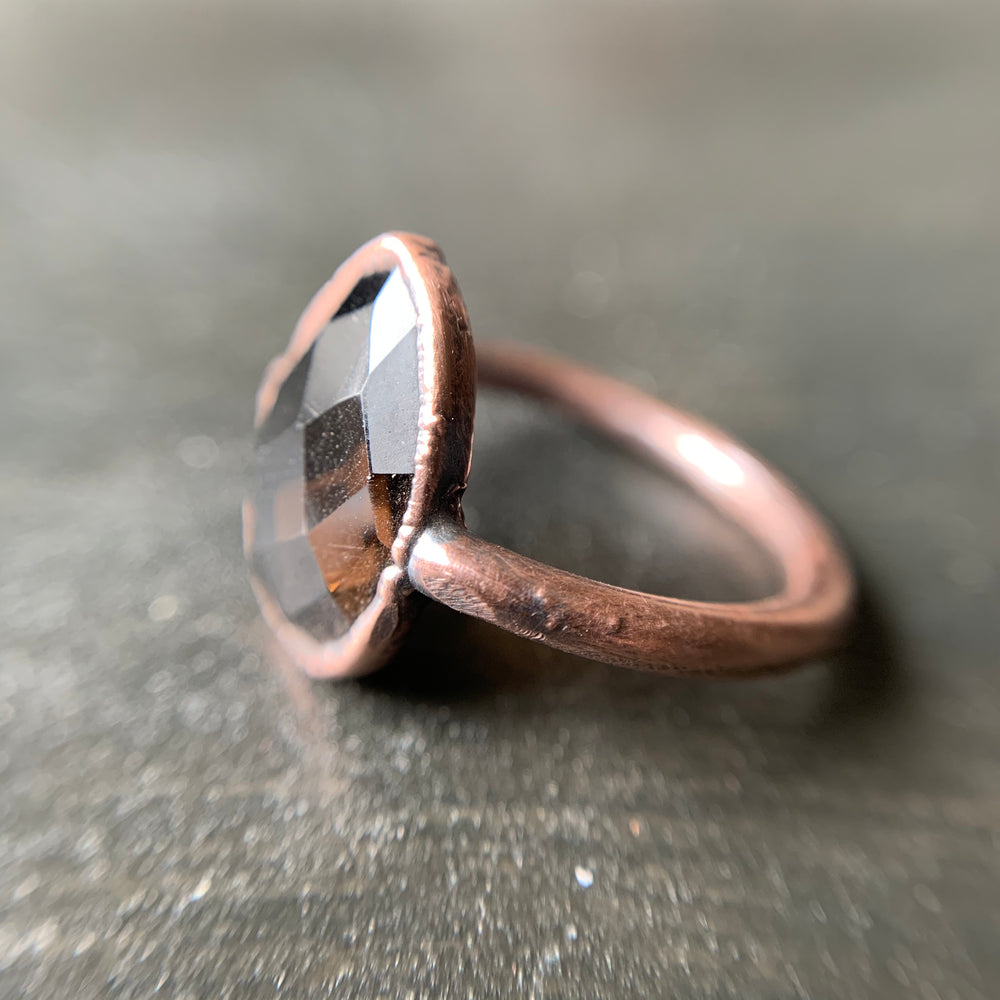 
            
                Load image into Gallery viewer, SMOKY QUARTZ RING, SIZE 5.5
            
        