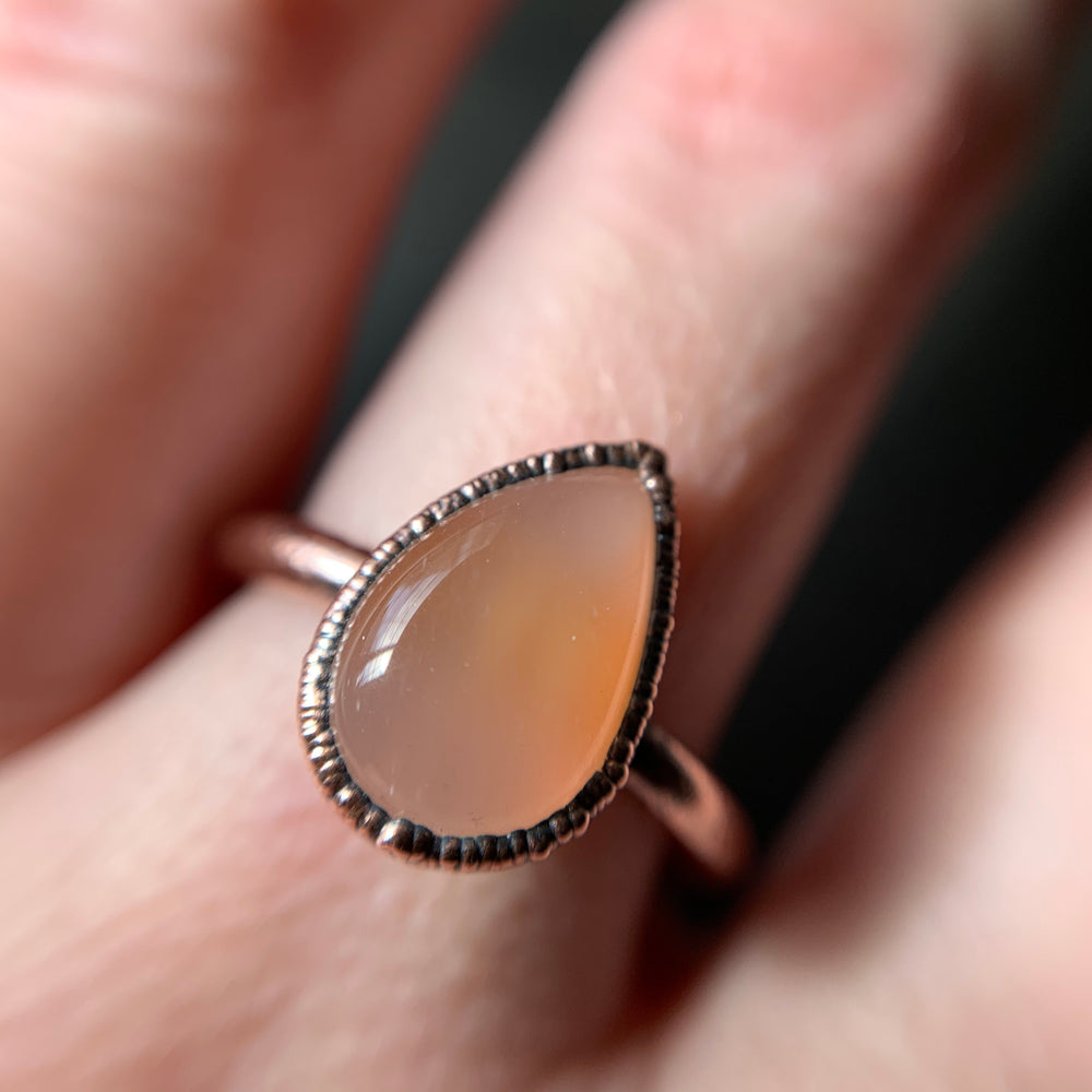 
            
                Load image into Gallery viewer, MOONSTONE RING, SIZE 8
            
        