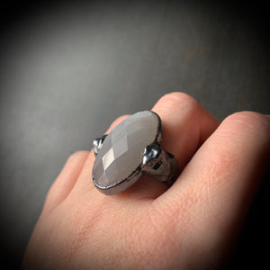 
            
                Load image into Gallery viewer, DARK WOODS MOONSTONE RING, SIZE 7.5
            
        